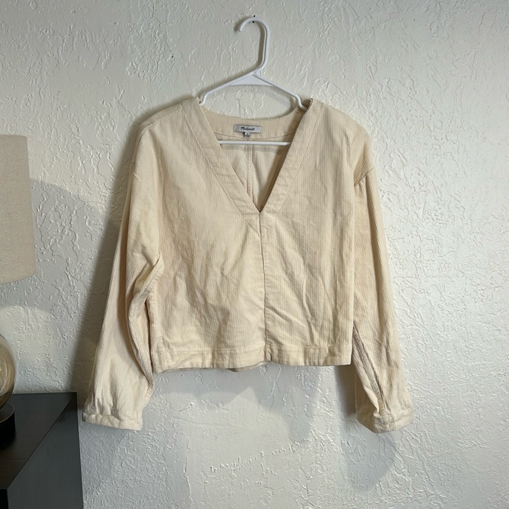 Madewell cordoroy type top